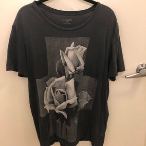 Allsaints Graphic Print Rose T-Shirt